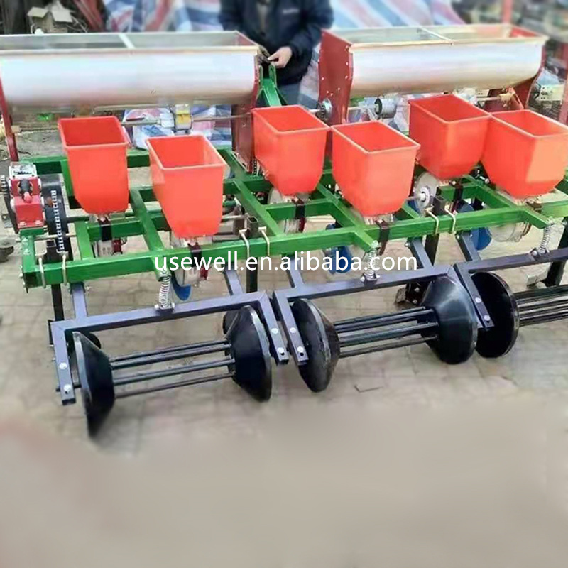 Agriculture Tractor Mounted Sowing Groundnut Film Covered Planter Peanut Seeder Planter Machine For Fertilizer Drip Irrigation