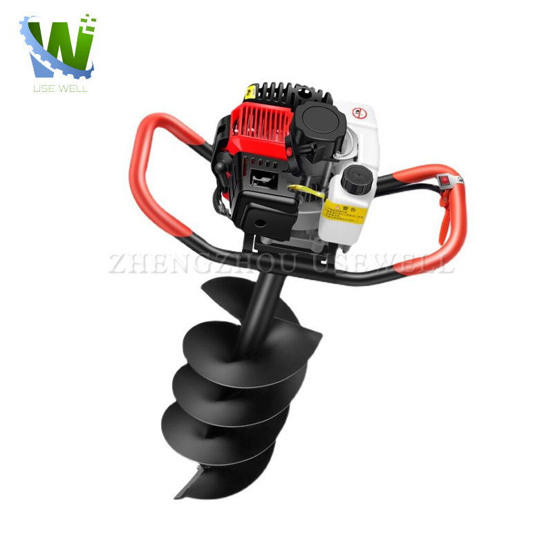 Tree Planting Hole Digging Machine Gasoline Earth Auger Drill Machine For Digging Holes