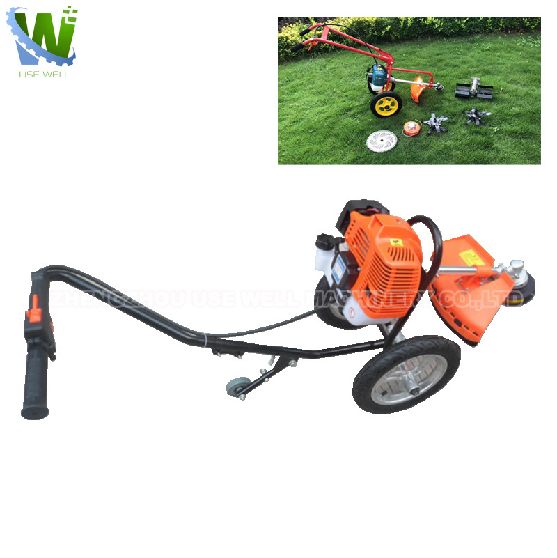 Agriculture lawn grass cutting cutter machine handheld weeding machine 3.5 kw japan cultivator weeder tiller machine with batter