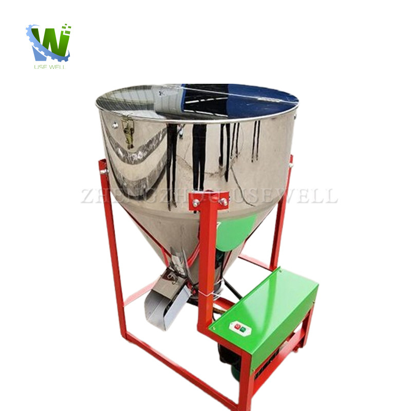 Farm Used Stainless Steel Small Animal Poultry Feed Mill Mixer Grinder Machine For Animal Food Mixer And Crush