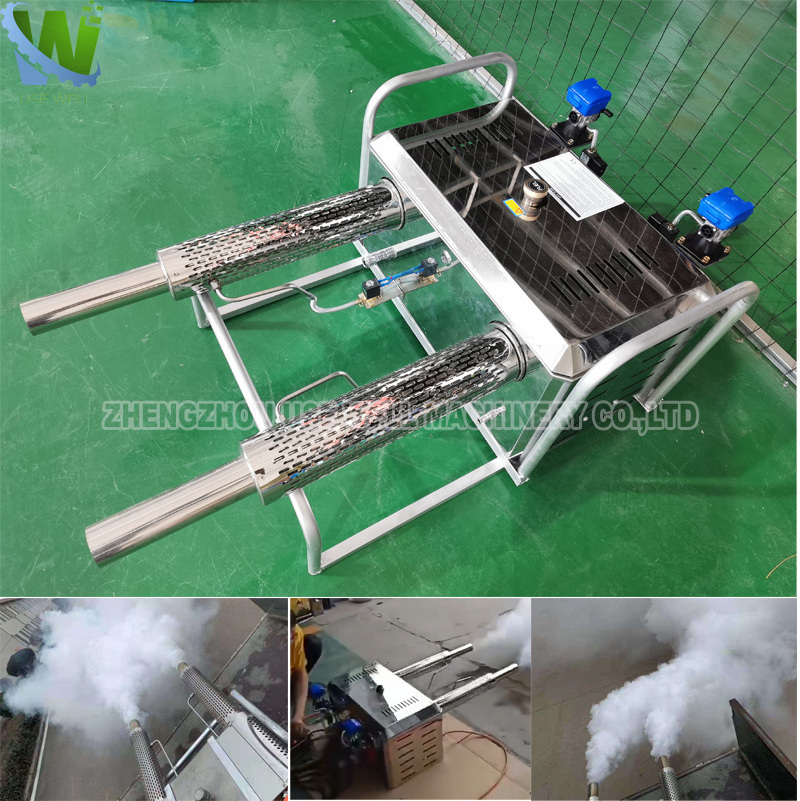 Vehicle Mount Truck Mounted Double Barrel Thermal Fogger Fogging Sprayer Machine For Fogging Pests Insects Mosquitoes