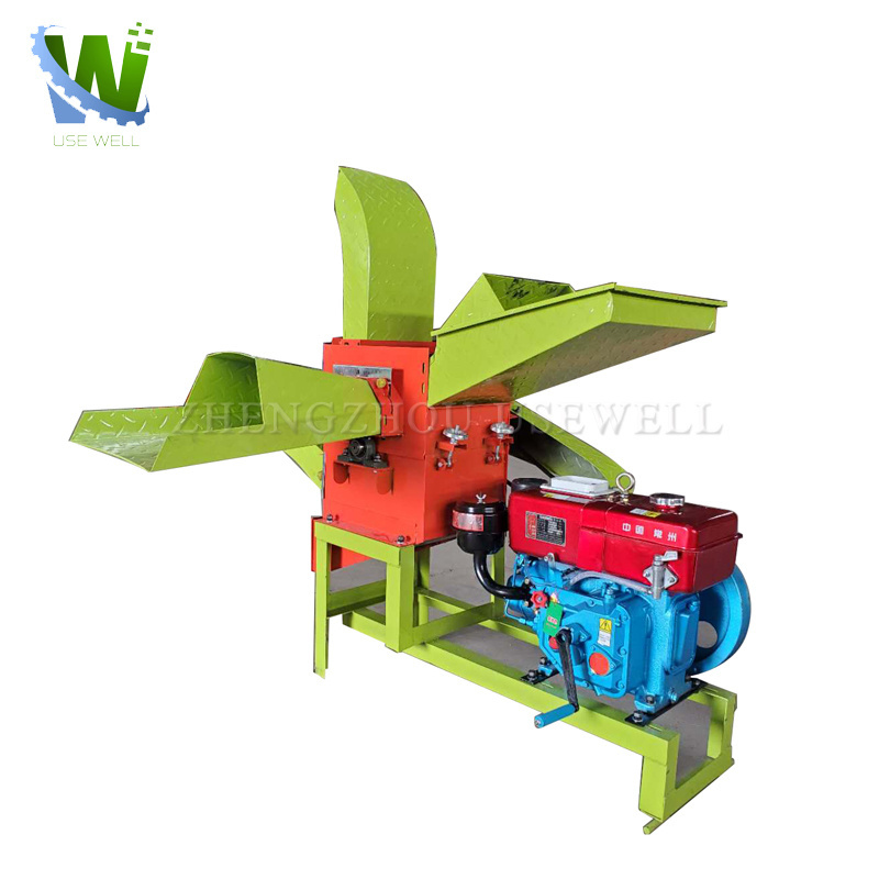 Grass Shredding animal feed straw hay grass cutting machine Chopper Chaff Cutter Machine