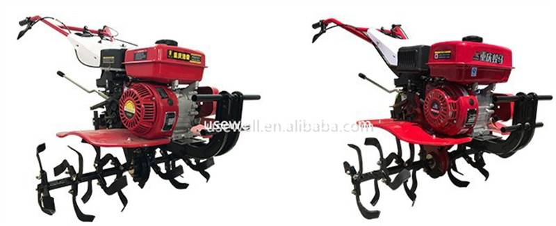 Automatic Hand Push Self Propelled Mini  Drive Micro Tillage 7Hp Diesel Power Weeding Removal Rotary Cultivator Tiller Machine