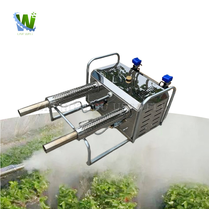 Vehicle Mount Truck Mounted Double Barrel Thermal Fogger Fogging Sprayer Machine For Fogging Pests Insects Mosquitoes