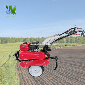 Automatic Hand Push Self Propelled Mini  Drive Micro Tillage 7Hp Diesel Power Weeding Removal Rotary Cultivator Tiller Machine