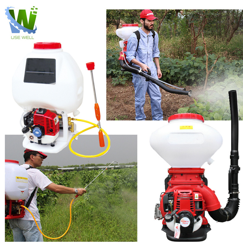 110V/220V 12L 4 stroke Disinfection Fogger gasoline knapsack battery power sprayer gun backpack water fog fogging machine