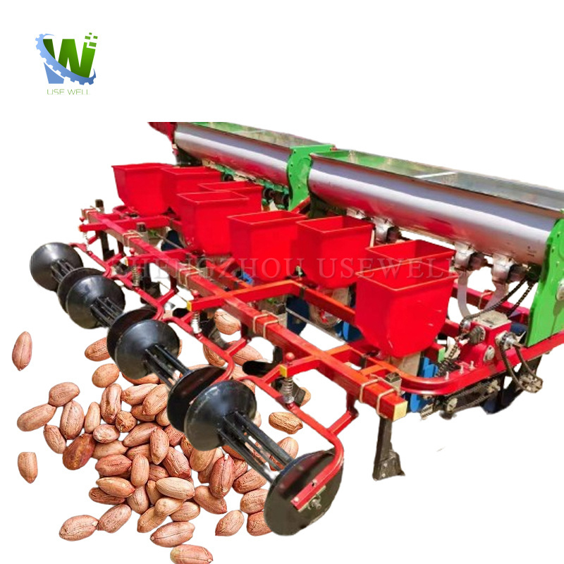 Agriculture Tractor Mounted Sowing Groundnut Film Covered Planter Peanut Seeder Planter Machine For Fertilizer Drip Irrigation