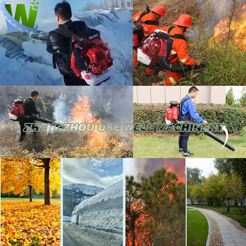 Portable Hand-push Gasoline vacuum leaf blowing backpack air blower truck mounted electric Throttle snow blowers price