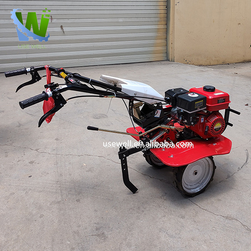 Automatic Hand Push Self Propelled Mini  Drive Micro Tillage 7Hp Diesel Power Weeding Removal Rotary Cultivator Tiller Machine