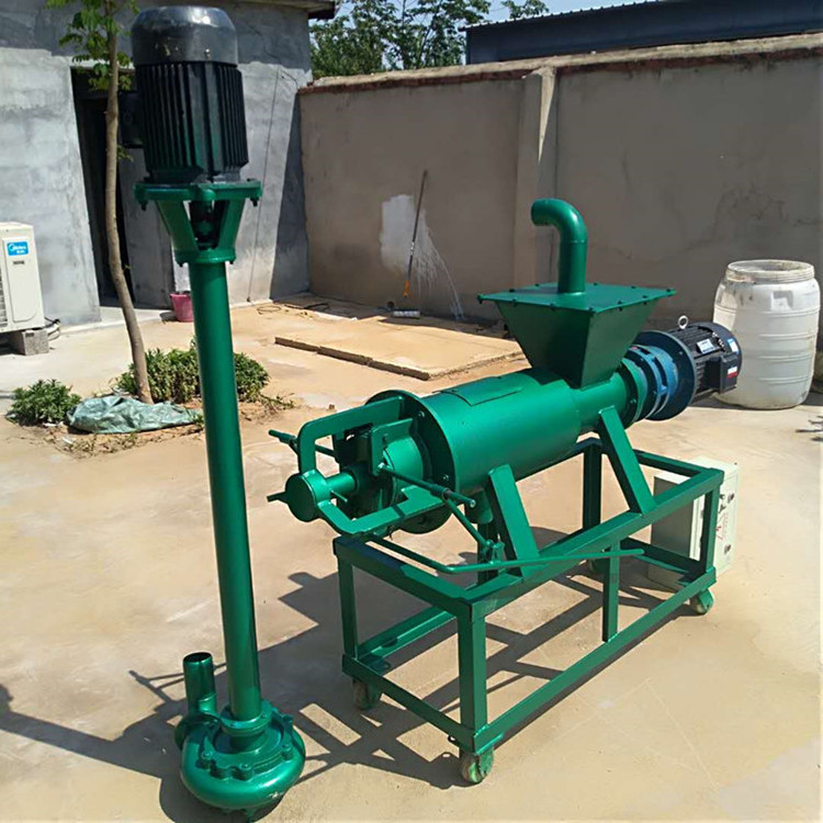 Sludge dewatering machine animal waste chicken manure drying machine Wet dry kitchen waste solid liquid separator machine