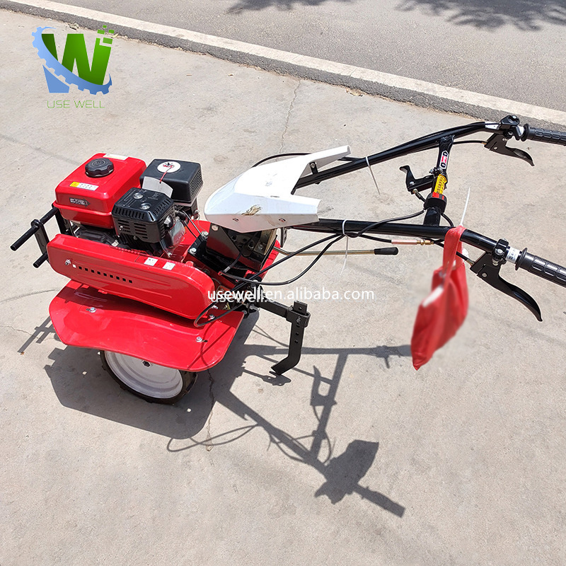 Automatic Hand Push Self Propelled Mini  Drive Micro Tillage 7Hp Diesel Power Weeding Removal Rotary Cultivator Tiller Machine