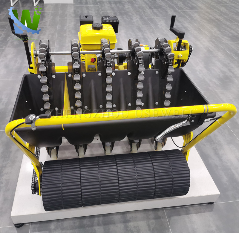 Manual gasoline garlic planter agricultural garlic seed sowing seed drill machine for sale