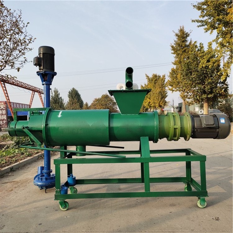 Sludge dewatering machine animal waste chicken manure drying machine Wet dry kitchen waste solid liquid separator machine