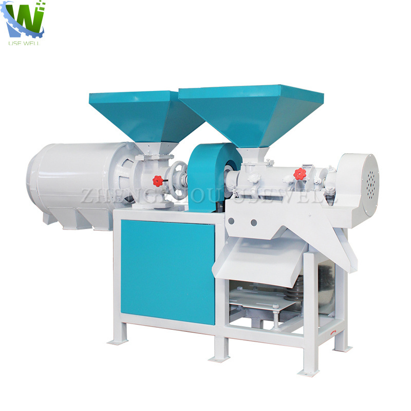 Multifunctional Corn Maize Semolina Grinding Crushing Hulling Shelling Peeling Flour Milling Grinder Grits Making Maker Machine