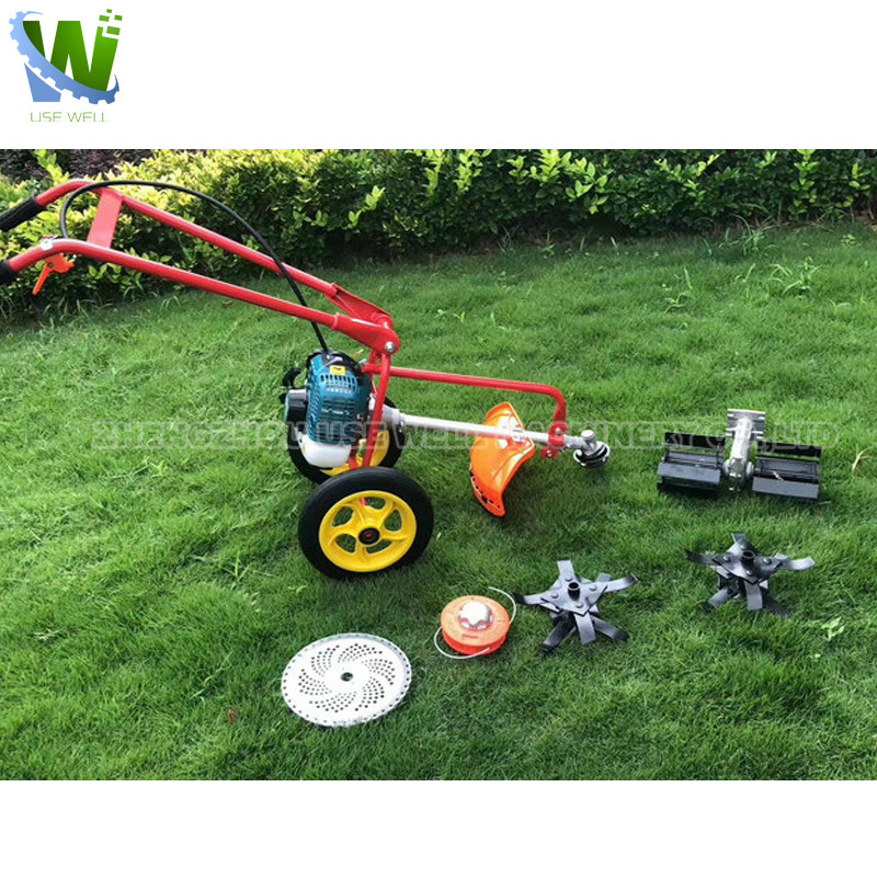 Agriculture lawn grass cutting cutter machine handheld weeding machine 3.5 kw japan cultivator weeder tiller machine with batter