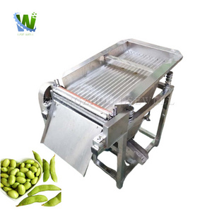 Electric Green Pigeon Peeler Pod Peeling Splitting Soybean Thresher Machine Edamame Broad Bean Peas Sheller For Sale