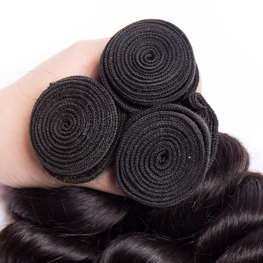 Cheap 10a Wholesale Unprocessed Raw Indian Virgin Cuticle Aligned Free Human Hair Sample Loose Wave Hair Extension