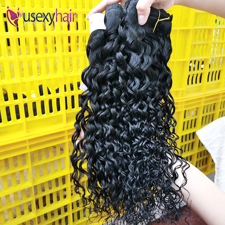 Wholesale Water Wave Hair weaving,Natural Human Hair weave Bundles Vendor,Cuticle Aligned Raw Virgin Brazilian Human Hair