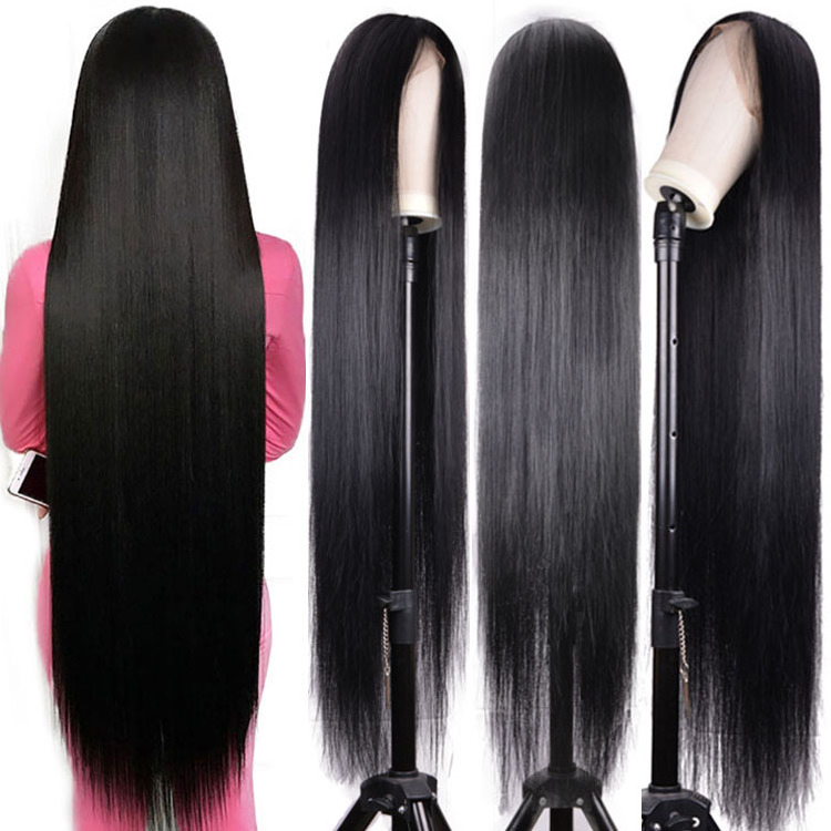 30 32 34 36 38 40 50 inch Human Hair Lace Front Wigs For Black Women Straight Deep Wave Kinky Curly Virgin Raw Indian Hair Wigs