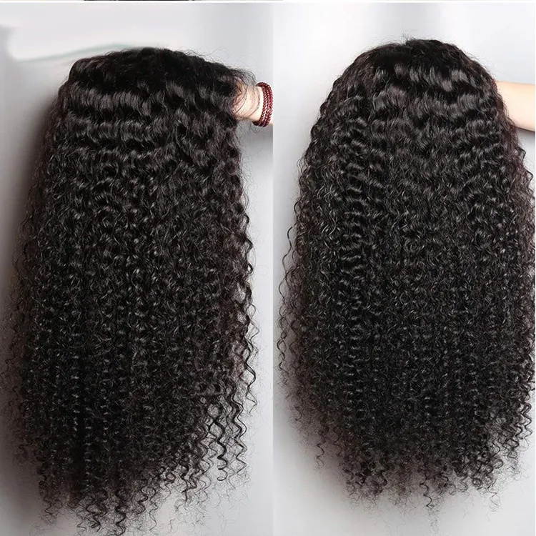 8-30 inch mongolian afro kinky curly human hair lace front wigs virgin hair transparent HD full lace frontal wig with baby hair