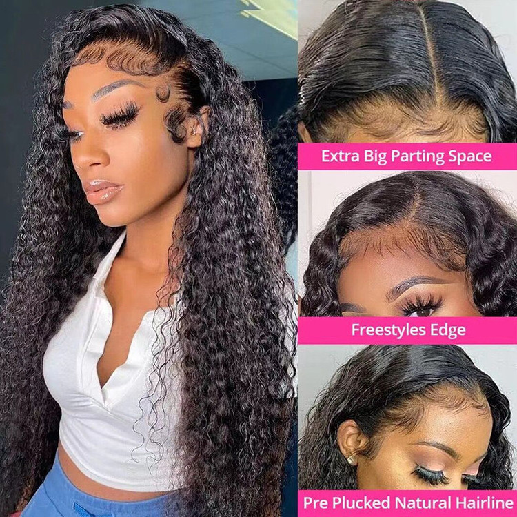 Glueless Full Hd Lace Wigs For Black Women Kinky Curly Lace Front Wigs Raw Peruvian Human Hair Hd Lace Frontal Wigs Human Hair