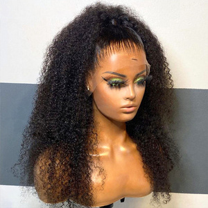 Glueless Full Hd Lace Wigs For Black Women Kinky Curly Lace Front Wigs Raw Peruvian Human Hair Hd Lace Frontal Wigs Human Hair