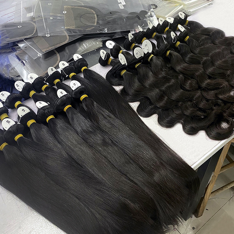 Raw Cambodian Hair Bundles Unprocessed Vendor Wholesale Indian Human Hair Vietnamese Raw Virgin Cuticle Aligned Hair