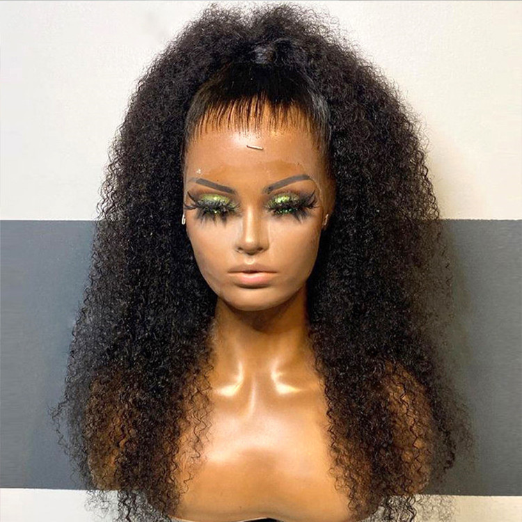 Glueless Full Hd Lace Wigs For Black Women Kinky Curly Lace Front Wigs Raw Peruvian Human Hair Hd Lace Frontal Wigs Human Hair