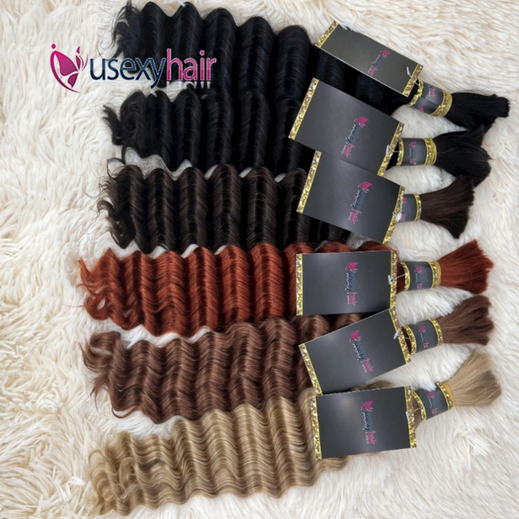 No Weft Unprocessed Vietnamese Human Hair Extensions bulk human hair for braiding loose wave wholesale hair vendors