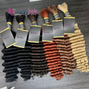 No Weft Unprocessed Vietnamese Human Hair Extensions bulk human hair for braiding loose wave wholesale hair vendors