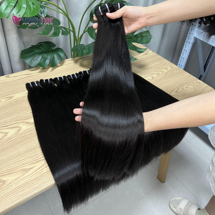 32 34 36 38 40 Inch Raw Indian Straight Hair Weave, Peruvian 100% Human Hair Weft,Super Long Mink Brazilian Human hair Bundle