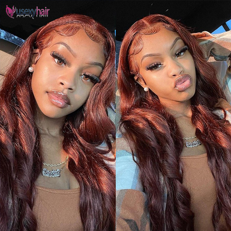 Chocolate Brown Virgin Hair Lace Front Wig For Women Loose Body Wave Wig 4x4 13x4 13x6 HD Transparent Lace Wig Human Hair