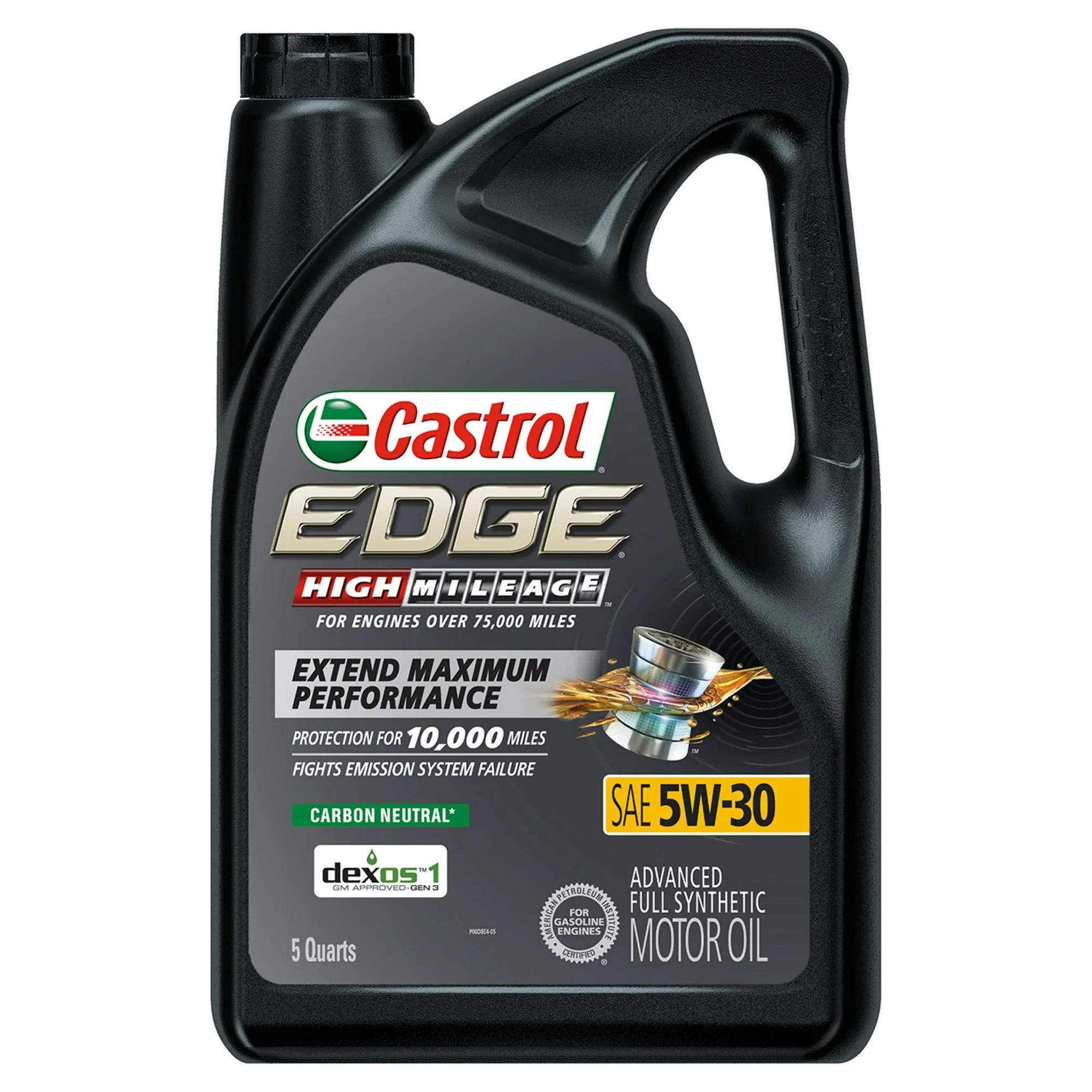 Castrol EDGE High Mileage 5W-30 Advanced Full Synthetic Motor Oil,  5 Quarts