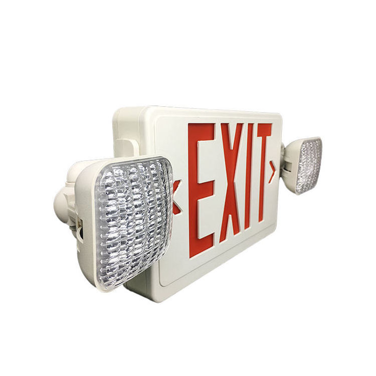 Canopy Included Custom   double sided led exit sign for stair Wall Mounted emergency light