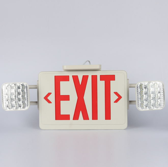 Canopy Included Custom   double sided led exit sign for stair Wall Mounted emergency light