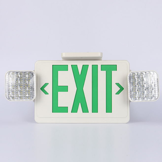 Canopy Included Custom   double sided led exit sign for stair Wall Mounted emergency light