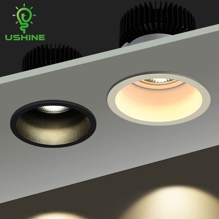 Ushine New Product Indoor Commercial Down Lighting Aluminum Ceiling Recessed COB LED Downlight