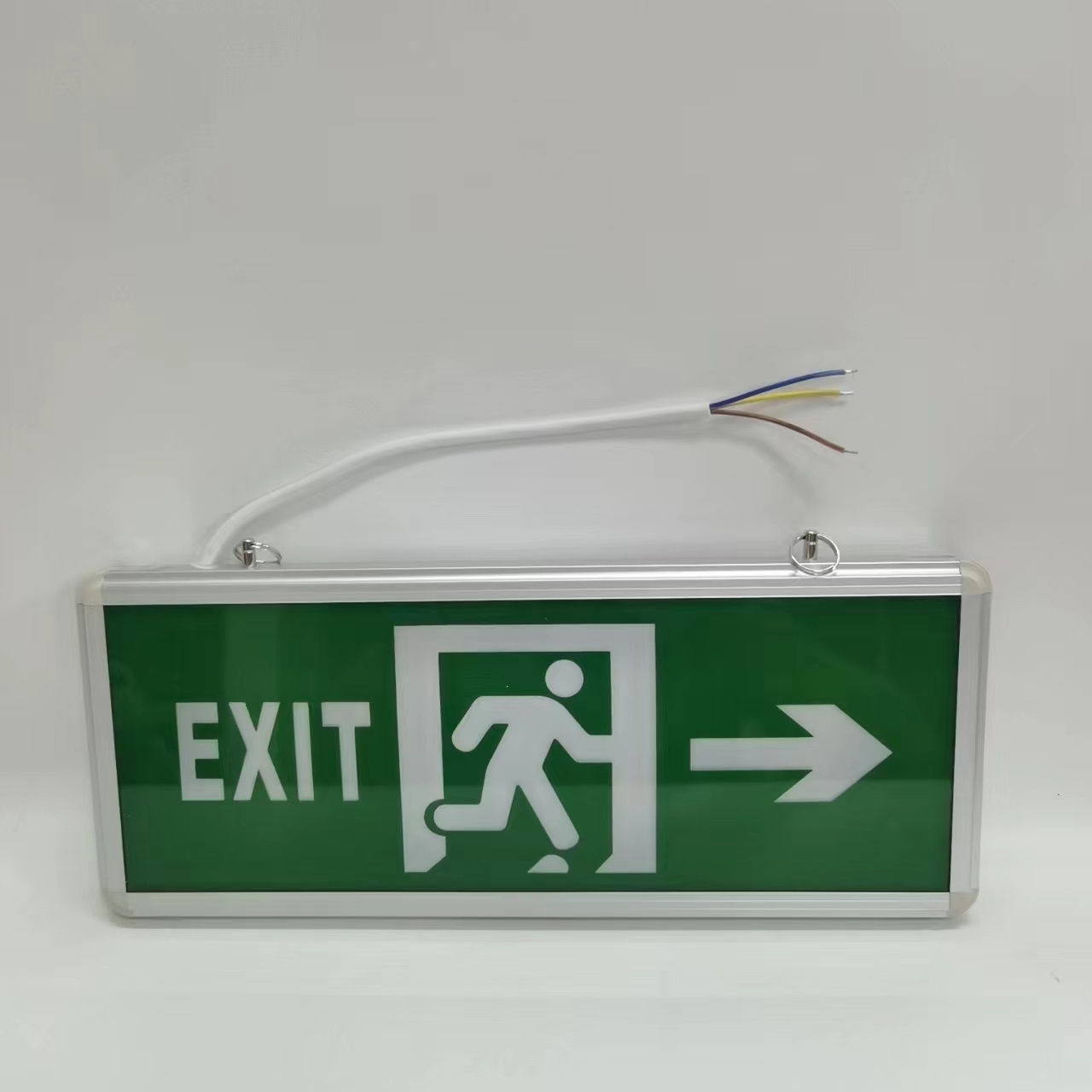 Factory Direct Green Running Double Sided Exit Sign LED Emergency Light