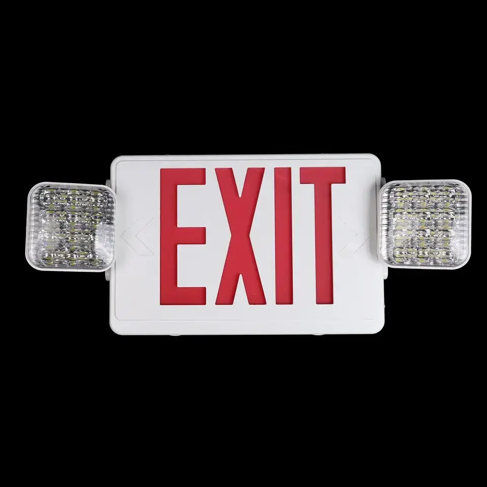 Manufacturer Red-green Conversion Emergency Led Light Fire Exit Sign Rechargeable Battery Exit Led Light