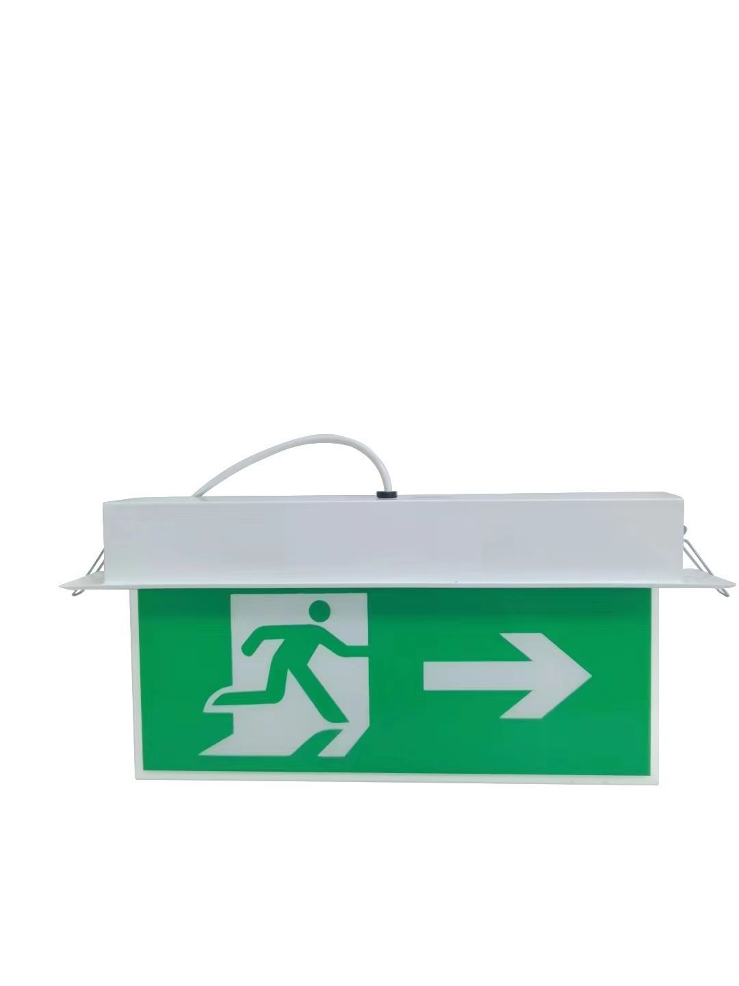 Factory Direct Green Running Double Sided Exit Sign LED Emergency Light