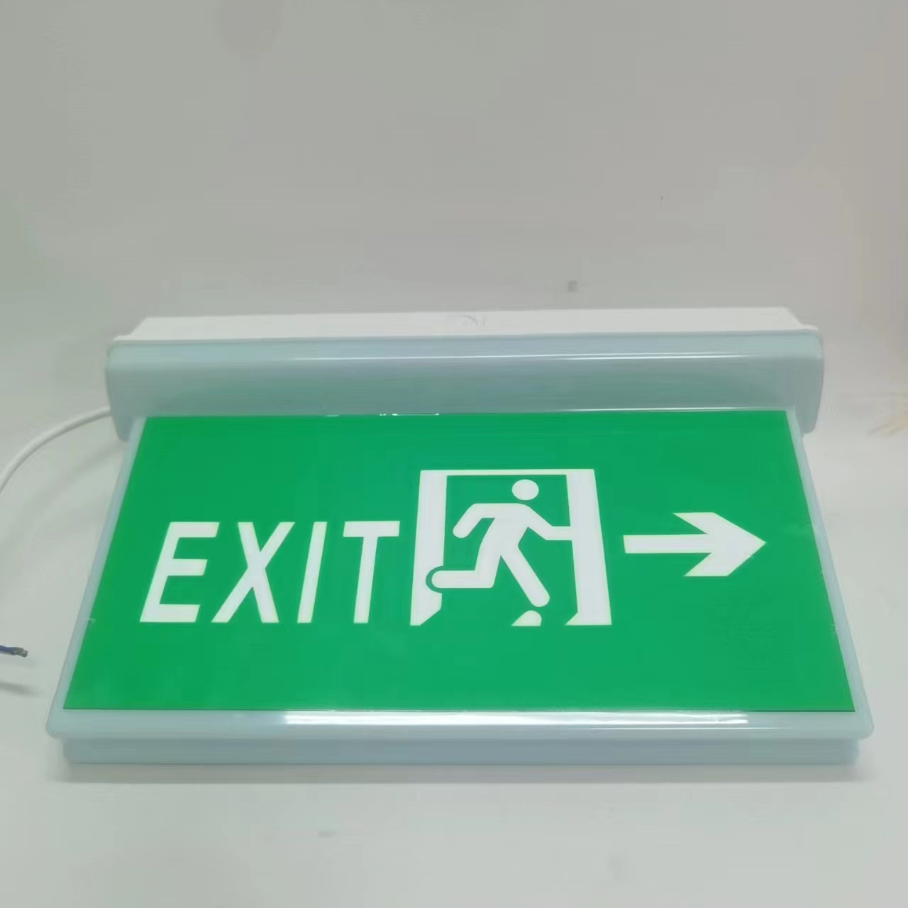 Factory Direct Green Running Double Sided Exit Sign LED Emergency Light