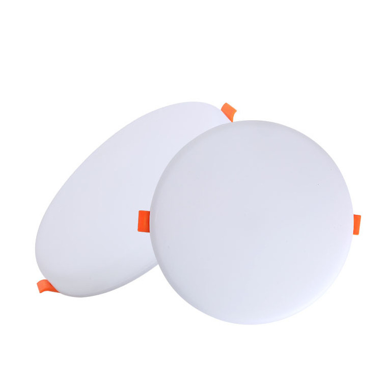 Modern adjustable home office round recessed mounted slim 8w 10w 18w 24w 36w  frameless led panel light