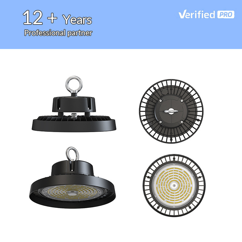 Factory 100W 150W 300W 480W IP65 dmx dimmable warehouse lighting industrial lamp 150 watt ufo led high bay lights 200W