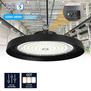 Factory 100W 150W 300W 480W IP65 dmx dimmable warehouse lighting industrial lamp 150 watt ufo led high bay lights 200W