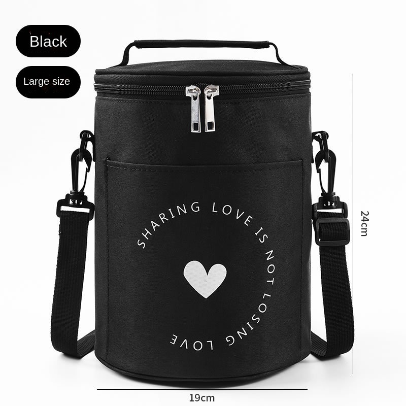 Round Insulated Lunch Box Bag Insulated Lunch Box Laminated Multiple Layer Plastic Aluminum Foil Bag Lunch Cooler  Bag for Kids