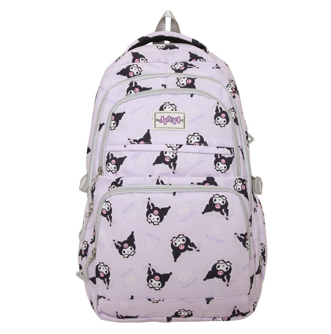 Cat print combination backpack trend decompression expansion college students backpack primary and secondary school cute bag