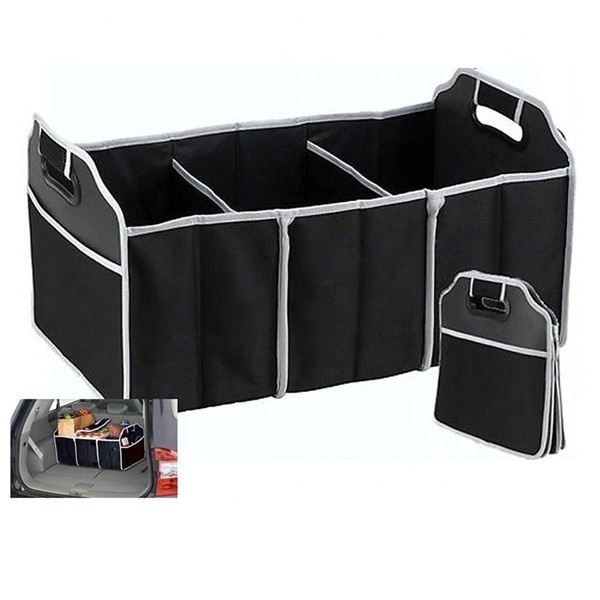 Foldable Auto Car Boot Organizer Bag Portable Collapsible Folding Flat Storage Trunk Auto Organizer for Car SUV Truck Van