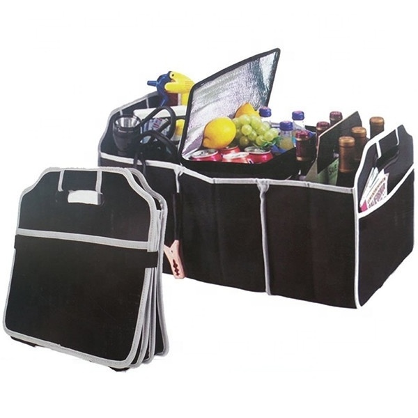 Foldable Auto Car Boot Organizer Bag Portable Collapsible Folding Flat Storage Trunk Auto Organizer for Car SUV Truck Van