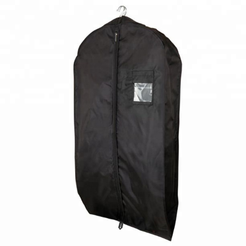 Wholesale Nylon Garment Bags Black storage bag Coat Suits Dust Cover