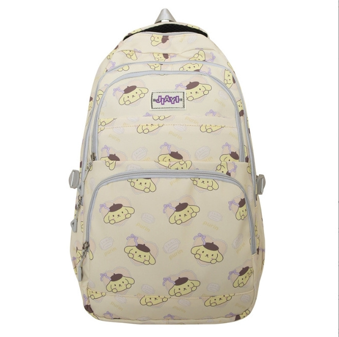 Cat print combination backpack trend decompression expansion college students backpack primary and secondary school cute bag